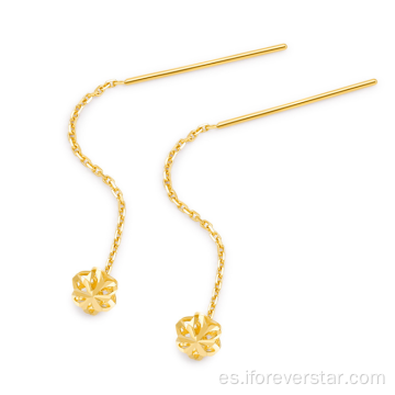 Forever Star Real 18k Pendiente de oro amarillo de oro